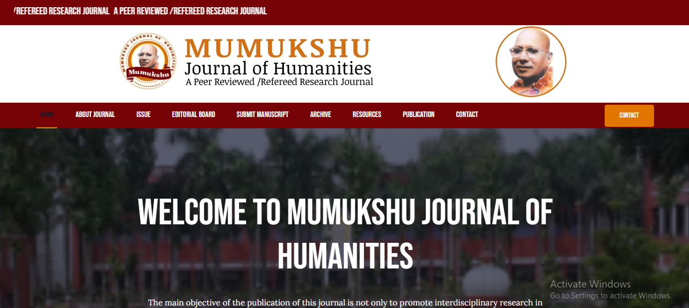 Mumukshu Journal Website
